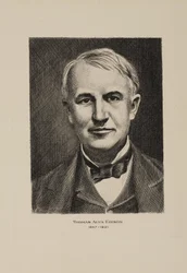 Thomas Alva Edison, amerikansk opfinder, begyndelsen af det 20. århundrede