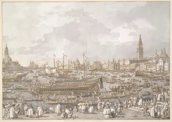 Dogen af Venedig afgår til Lido