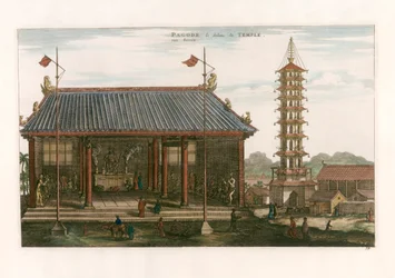 Interiør af en pagode