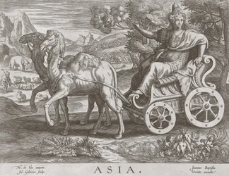 Asien fra De fire kontinenter, pub. C 1588-89