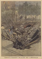 Nedsynkning på Place de lEtoile, Paris