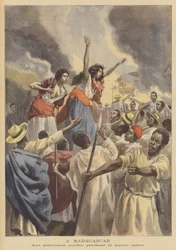 De kongelige prinsesser prædiker hellig krig på Madagaskar