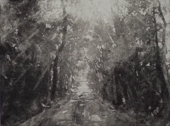 Hallelujah II, 2017, ætsning og akvatint på papir