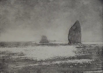 Trinity, 2017, akvatinte og håndfarvning på papir