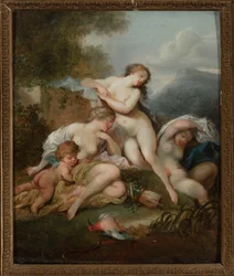 Polsk:  Diana i nimfy (Kąpiel Diany) Diana og nymferne (Dianas bad)