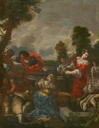 Slovak: Moses og Jethros døtre Moses og Jethros døtre