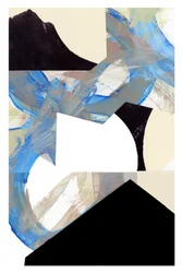 Abstrakt blå geometri
