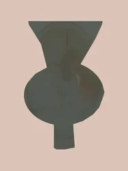 Elegant, abstrakt skål