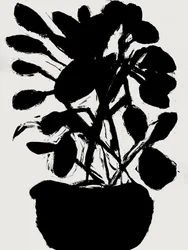 Minimalistisk potteplante