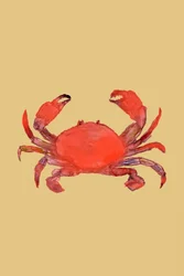 Levende rød krabbe