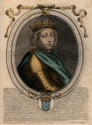 Portræt af Charles IV the Bel (1294-1328), konge af Frankrig - Charles IV the Fair