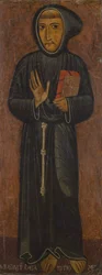 Repræsentation af den hellige Frans af Assisi (maleri på træ)
