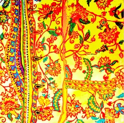 Mandeskjorte med broderi Indien, 2015 (mixed media)