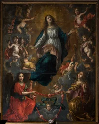 Sognekirke (Saint George Parish Church). Interiør. Marias antagelse. Nicolas de Liemaeckere. 1640.