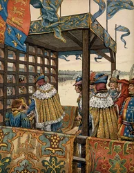 Frankrigs historie i middelalderen (middelalderen): møde mellem kongen af Frankrig Ludvig XI kendt som den forsigtige (1423-1483) og Edvard IV af England (1442-1483) i Picquigny til underskrivelsen af en syv-årig treve den 29. august