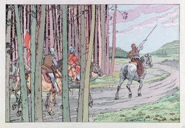 Jacques Marie Gaston Onfray de Breville dit JOB (1858 - 1931); Illustration fra "Les epees de France": Jeanne d