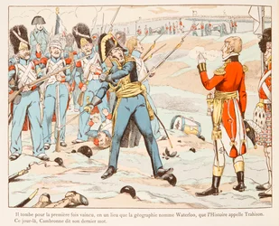 Jacques Marie Gaston Onfroy de Breville dit JOB (1858-1931) - En Waterloo Cambronne mod englænderne, der bad ham om at gå i 1815, privat samling
