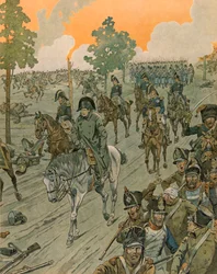 Jacques Marie Gaston Onfroy de Breville dit JOB (1858-1931) - Belgiens historie: Waterloo på slagets aften (18. juni