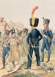 Jacques Marie Gaston Onfroy de Breville dit JOB (1858-1931) - Udrustning af franske tropper til enhver tid: Officerer af Voltigeurs og lette infanterijægere under det første imperium, privat samling