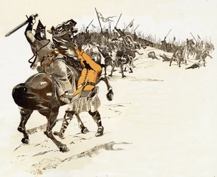 Man tager aldrig skakkongesvaret fra Ludvig VI den Gros (1081-1137), frankernes konge, ved at dræbe den engelske soldat, der havde grebet tøjlen på sin hest og sagde "" Kongen er fanget! "" ved slaget ved Brenneville i Normandiet den 20. april