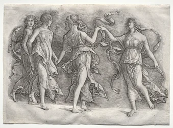 Fire dansende muser, ca. 1497.